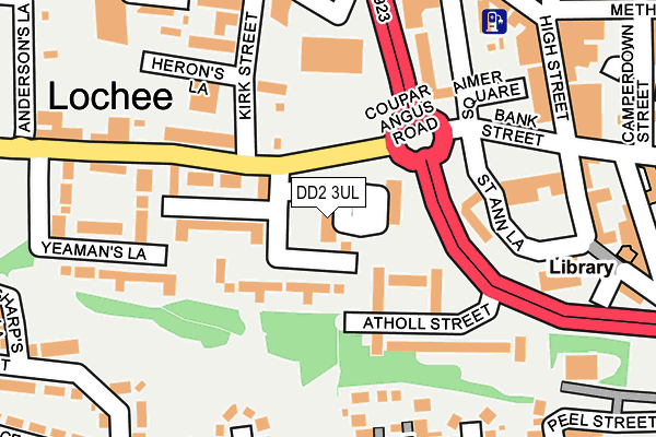 DD2 3UL map - OS OpenMap – Local (Ordnance Survey)