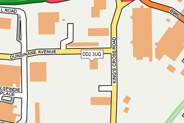 DD2 3UQ map - OS OpenMap – Local (Ordnance Survey)