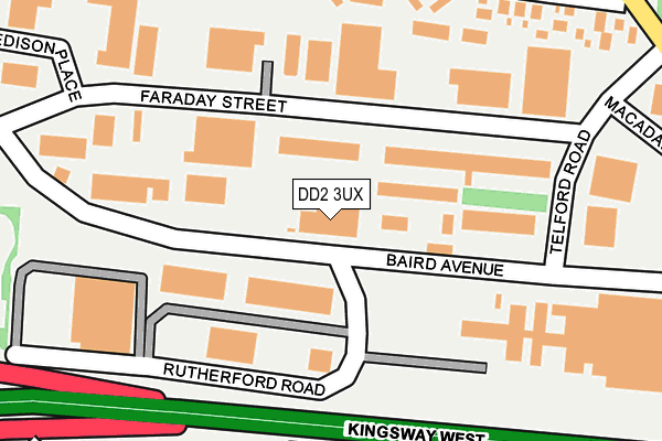 DD2 3UX map - OS OpenMap – Local (Ordnance Survey)