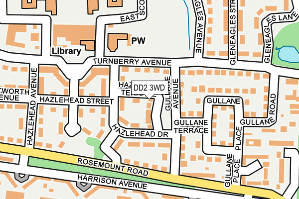 DD2 3WD map - OS OpenMap – Local (Ordnance Survey)