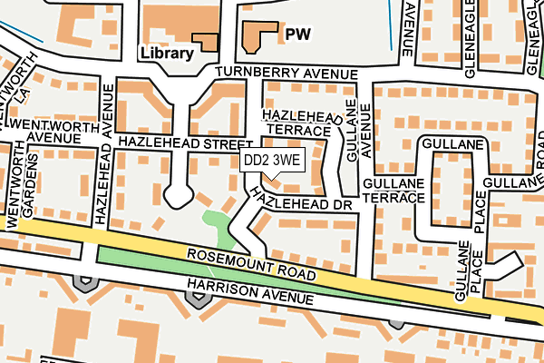 DD2 3WE map - OS OpenMap – Local (Ordnance Survey)