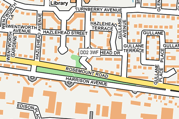 DD2 3WF map - OS OpenMap – Local (Ordnance Survey)