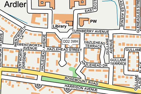 DD2 3WH map - OS OpenMap – Local (Ordnance Survey)