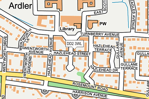 DD2 3WL map - OS OpenMap – Local (Ordnance Survey)