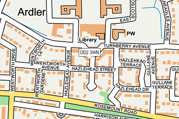 DD2 3WN map - OS OpenMap – Local (Ordnance Survey)