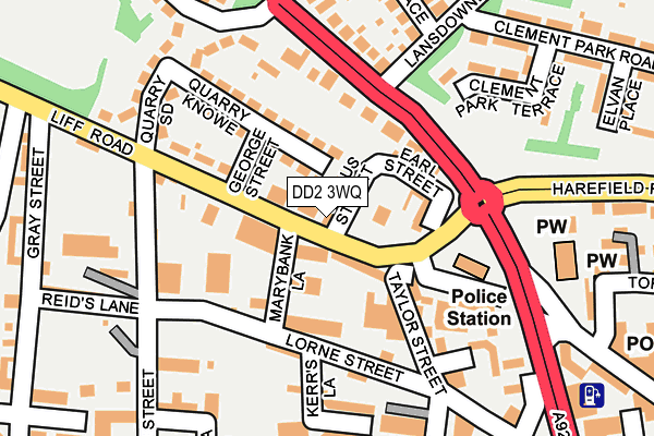 DD2 3WQ map - OS OpenMap – Local (Ordnance Survey)