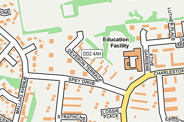 DD2 4AH map - OS OpenMap – Local (Ordnance Survey)
