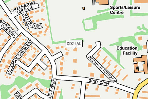 DD2 4AL map - OS OpenMap – Local (Ordnance Survey)