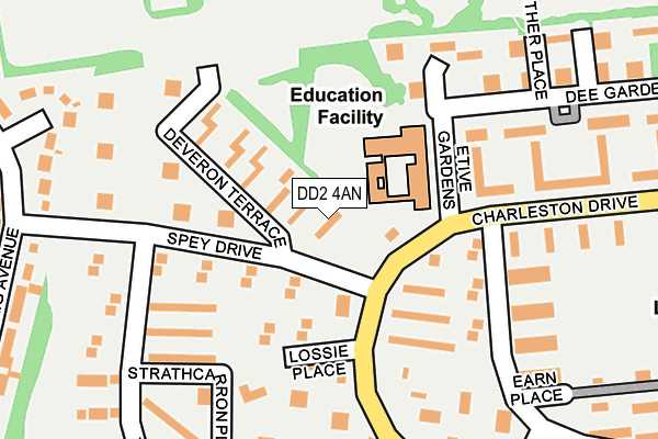 DD2 4AN map - OS OpenMap – Local (Ordnance Survey)