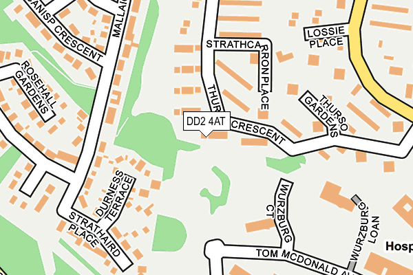 DD2 4AT map - OS OpenMap – Local (Ordnance Survey)