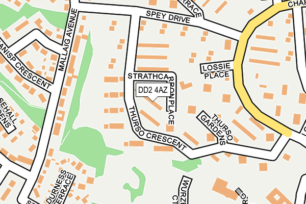 DD2 4AZ map - OS OpenMap – Local (Ordnance Survey)