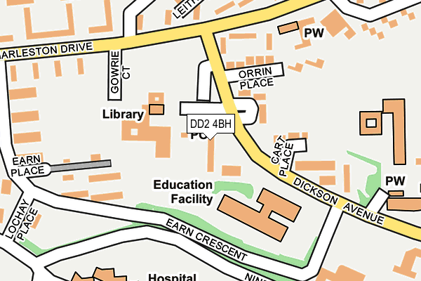 DD2 4BH map - OS OpenMap – Local (Ordnance Survey)