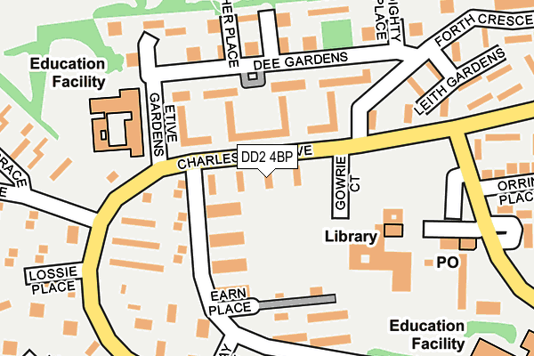 DD2 4BP map - OS OpenMap – Local (Ordnance Survey)