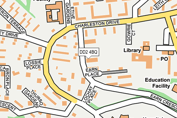DD2 4BQ map - OS OpenMap – Local (Ordnance Survey)
