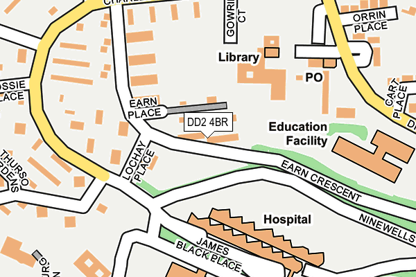 DD2 4BR map - OS OpenMap – Local (Ordnance Survey)