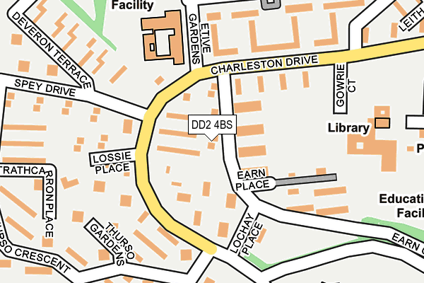 DD2 4BS map - OS OpenMap – Local (Ordnance Survey)