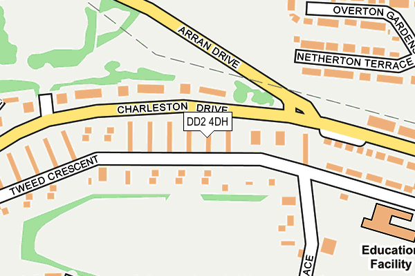 DD2 4DH map - OS OpenMap – Local (Ordnance Survey)