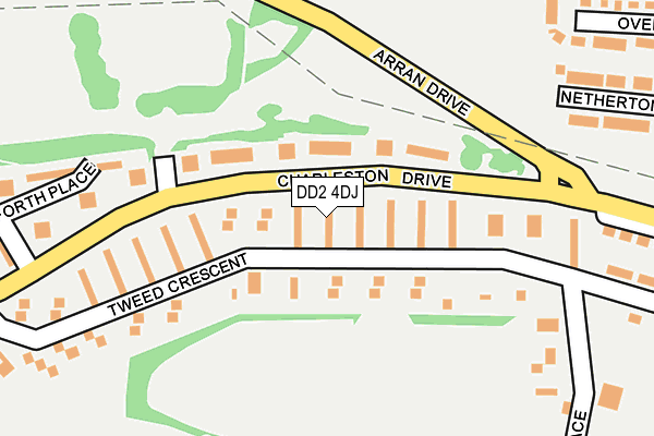 DD2 4DJ map - OS OpenMap – Local (Ordnance Survey)