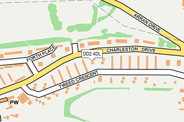 DD2 4DL map - OS OpenMap – Local (Ordnance Survey)