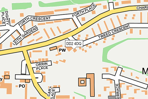 DD2 4DQ map - OS OpenMap – Local (Ordnance Survey)