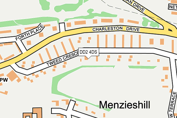 DD2 4DS map - OS OpenMap – Local (Ordnance Survey)