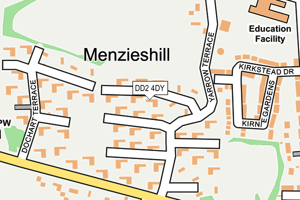 DD2 4DY map - OS OpenMap – Local (Ordnance Survey)