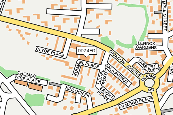 DD2 4EG map - OS OpenMap – Local (Ordnance Survey)