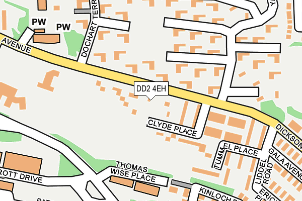 DD2 4EH map - OS OpenMap – Local (Ordnance Survey)