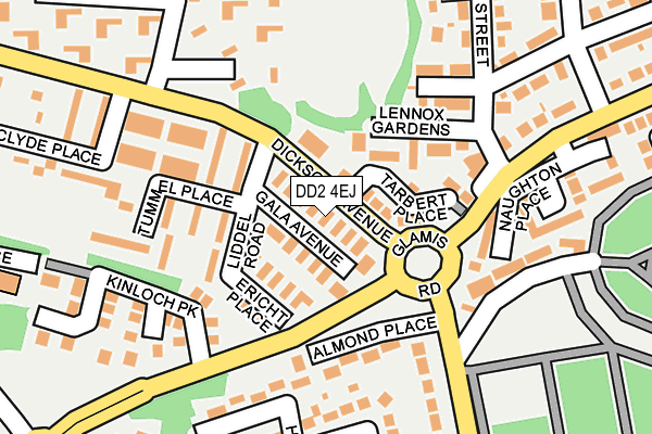 DD2 4EJ map - OS OpenMap – Local (Ordnance Survey)