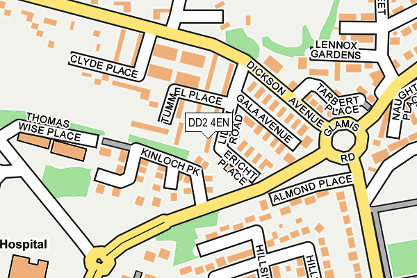 DD2 4EN map - OS OpenMap – Local (Ordnance Survey)