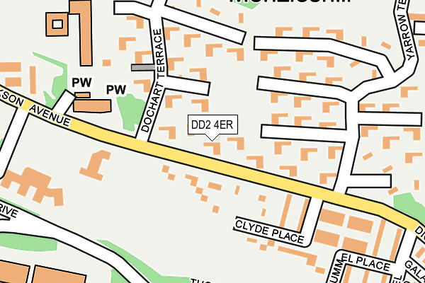 DD2 4ER map - OS OpenMap – Local (Ordnance Survey)