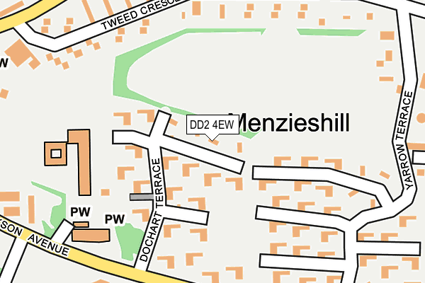 DD2 4EW map - OS OpenMap – Local (Ordnance Survey)