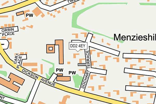 DD2 4EY map - OS OpenMap – Local (Ordnance Survey)