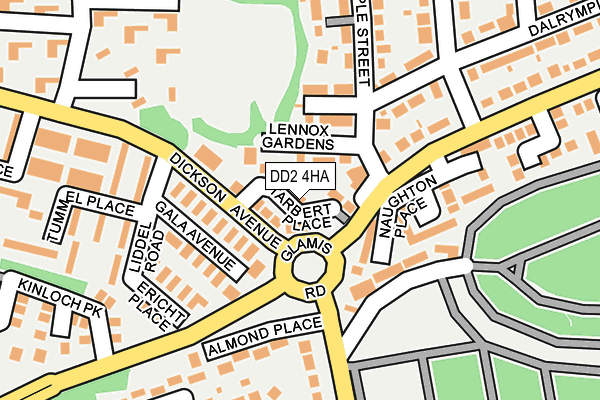 DD2 4HA map - OS OpenMap – Local (Ordnance Survey)