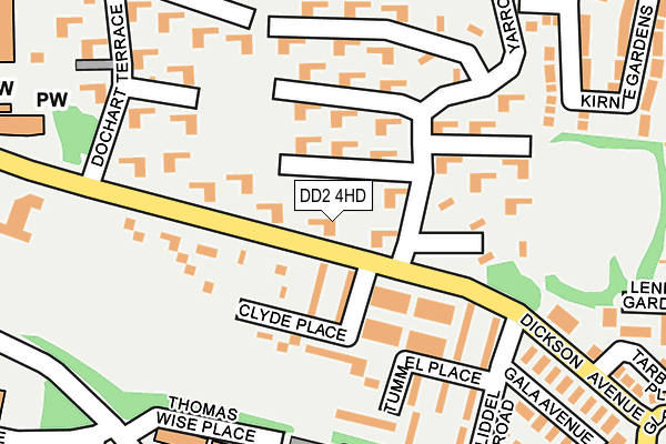 DD2 4HD map - OS OpenMap – Local (Ordnance Survey)
