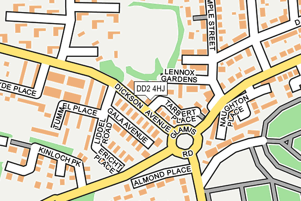 DD2 4HJ map - OS OpenMap – Local (Ordnance Survey)