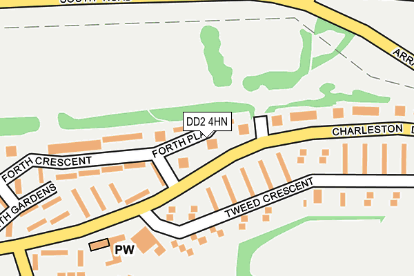 DD2 4HN map - OS OpenMap – Local (Ordnance Survey)