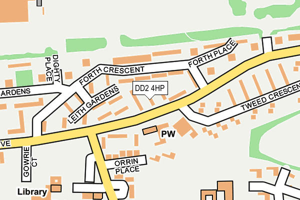 DD2 4HP map - OS OpenMap – Local (Ordnance Survey)