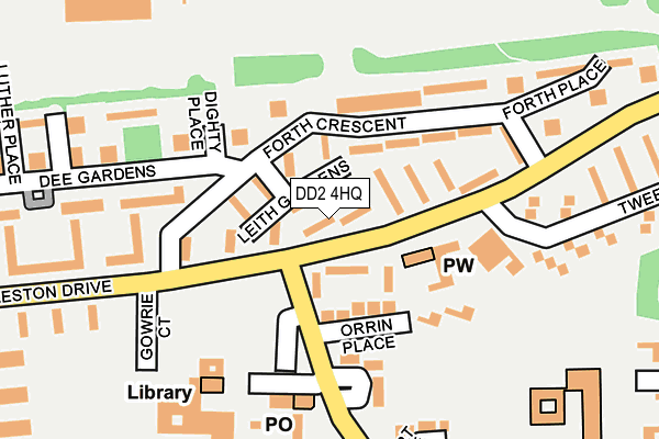 DD2 4HQ map - OS OpenMap – Local (Ordnance Survey)