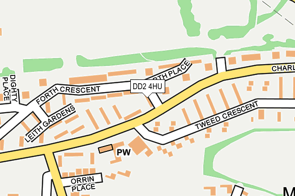DD2 4HU map - OS OpenMap – Local (Ordnance Survey)