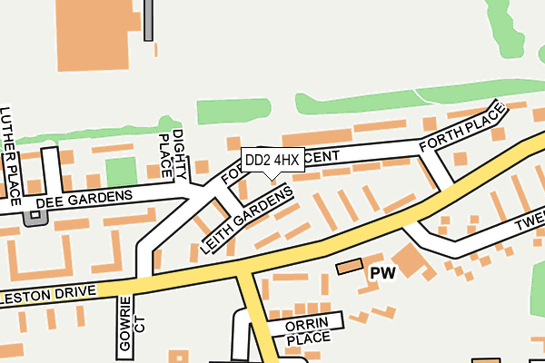 DD2 4HX map - OS OpenMap – Local (Ordnance Survey)