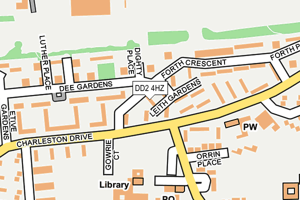 DD2 4HZ map - OS OpenMap – Local (Ordnance Survey)