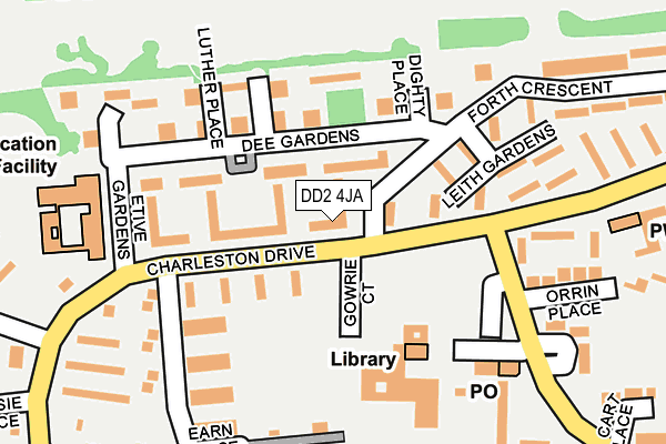 DD2 4JA map - OS OpenMap – Local (Ordnance Survey)