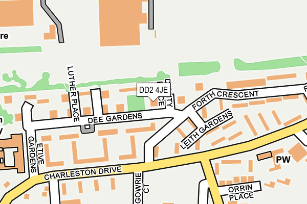 DD2 4JE map - OS OpenMap – Local (Ordnance Survey)