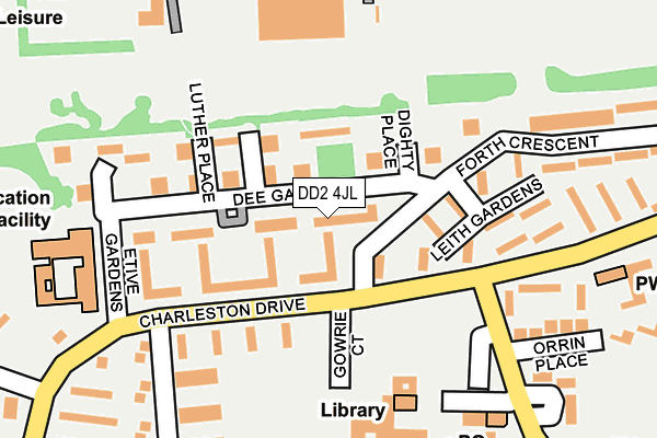 DD2 4JL map - OS OpenMap – Local (Ordnance Survey)