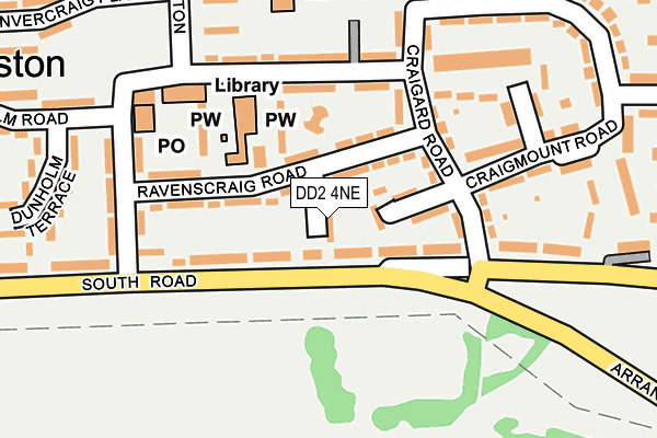 DD2 4NE map - OS OpenMap – Local (Ordnance Survey)
