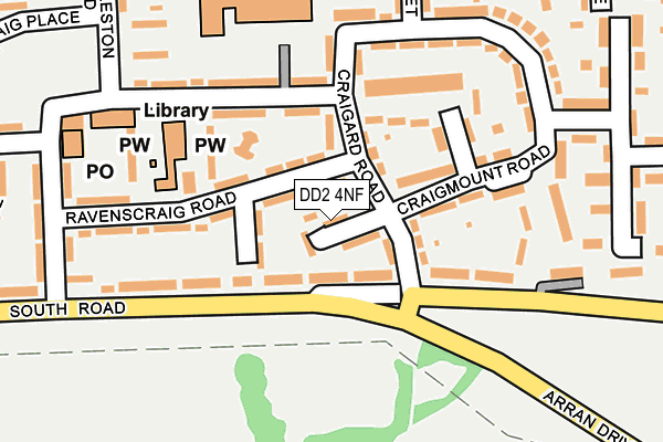 DD2 4NF map - OS OpenMap – Local (Ordnance Survey)