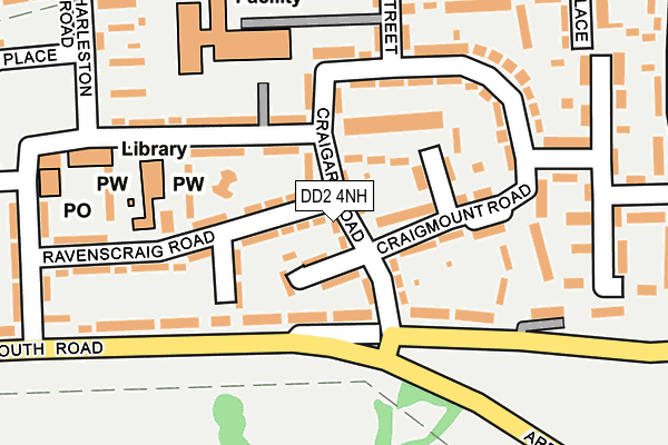 DD2 4NH map - OS OpenMap – Local (Ordnance Survey)