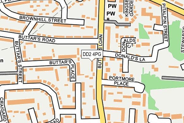 DD2 4PG map - OS OpenMap – Local (Ordnance Survey)