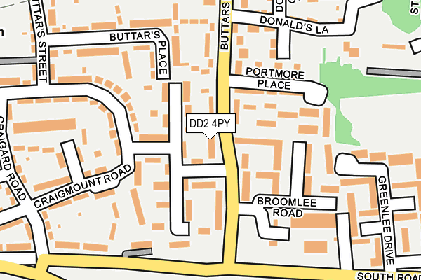 DD2 4PY map - OS OpenMap – Local (Ordnance Survey)
